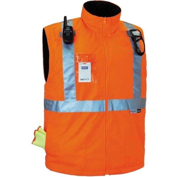 Ergodyne Hi-Vis Thermal Jacket Kit, 300D Oxford Polyester, Hi-Viz Orange, 2XL - 8388