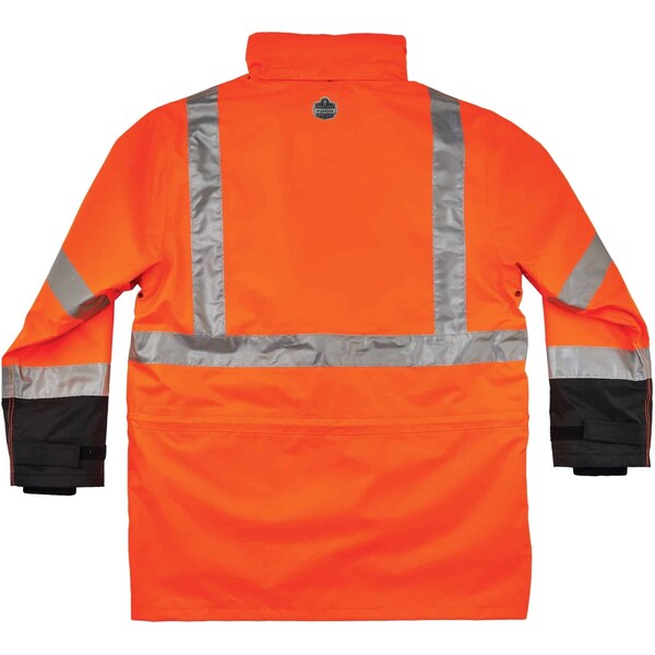 Ergodyne Hi-Vis Thermal Jacket Kit, 300D Oxford Polyester, Hi-Viz Orange, 2XL - 8388