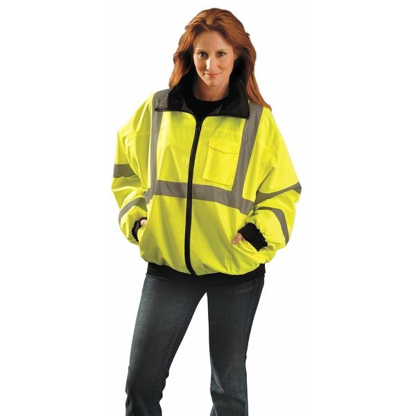 Occunomix Jacket, 100% Polyester, Class 3 R, Yellow, 5XL - LUX-ETJBJ-Y5X