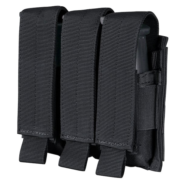 Condor Outdoor Products TRIPLE PISTOL MAG POUCH, BLACK - MA52-002