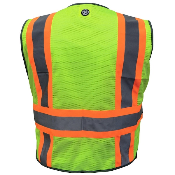 Ge Green 5 POINT Breakaway Safety Vest, 5 Pockets, M - GV084GM