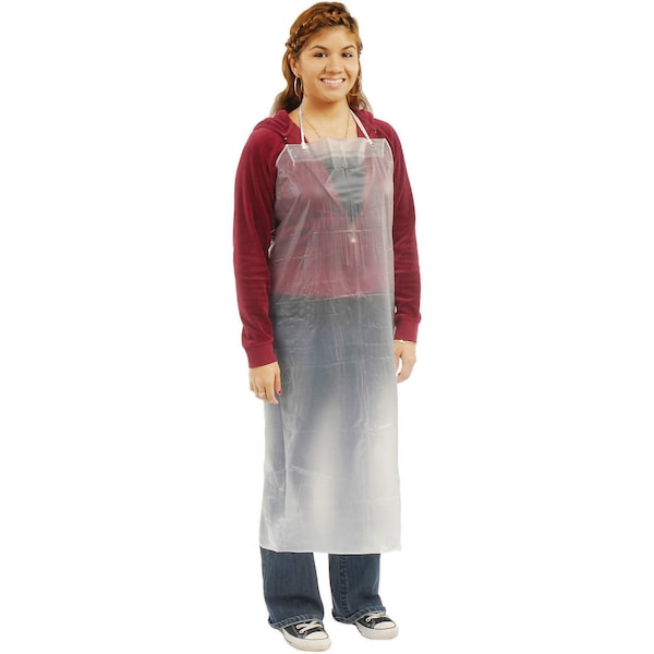 West Chester Protective Gear Sewn Edge Vinyl Apron - Clear, 35 x 45, 8 Mil - UPC-45