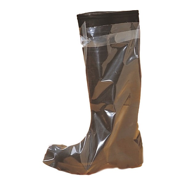 Keystone Safety Disposable Boot Covers, Polyethylene, Clear, Slip Resistant Sole: No , 2XL - SANI-BT-2XL