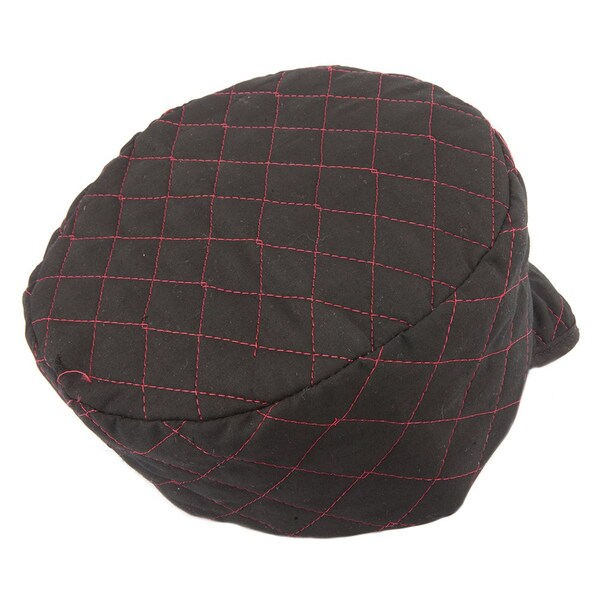 Forney Quilted Black Skull Cap, Size 7-3/8 - 55855
