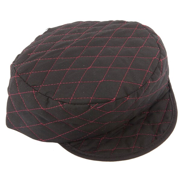 Forney Quilted Black Skull Cap, Size 7-3/8 - 55855