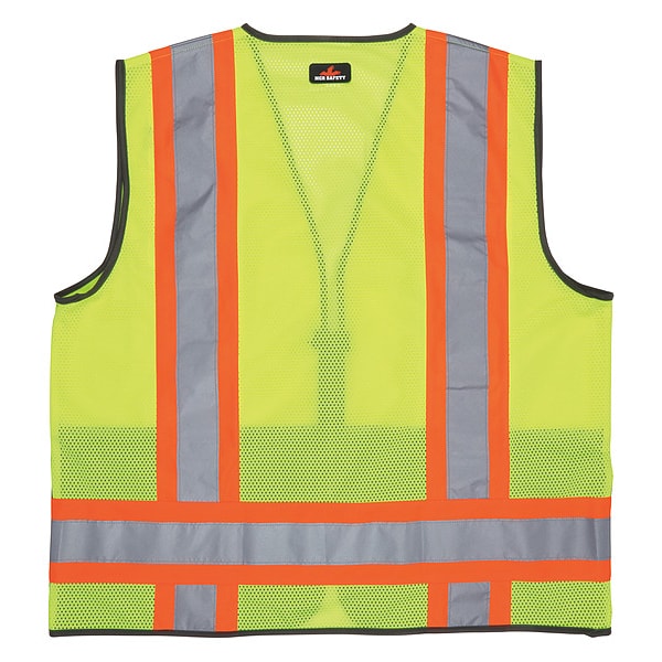 Mcr Safety High Visibility Vest, L Size, Unisex - WCCL2MLSZL