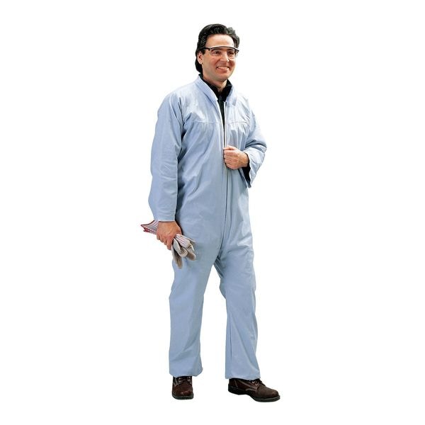 Lakeland Disposable Coverall, Collared, 4XL, Pyrolon(R) Plus 2, Zipper, Open Cuff, Open Ankle, Serged Seam - LS7412-4XB