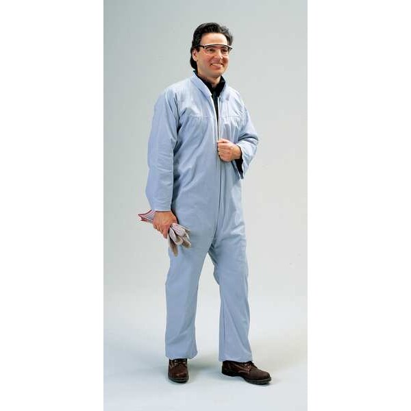 Lakeland Disposable Coverall, Collared, 4XL, Pyrolon(R) Plus 2, Zipper, Open Cuff, Open Ankle, Serged Seam - LS7412-4XB