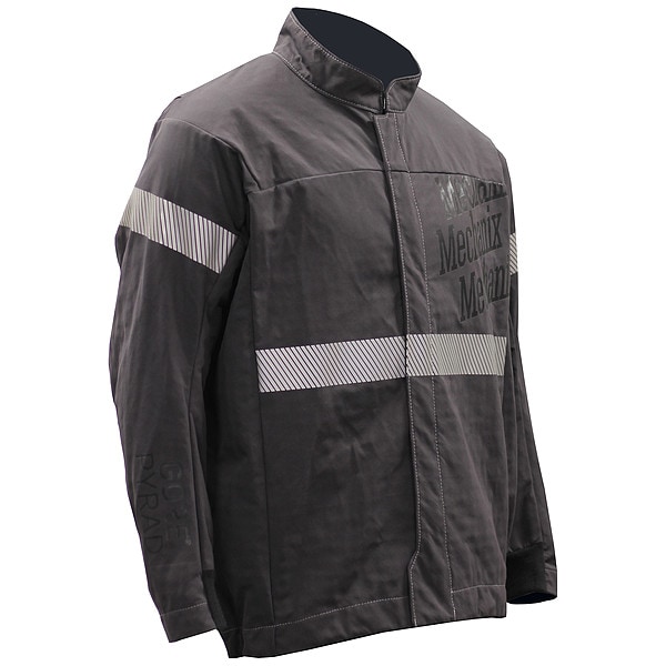 Mechanix Wear Jacket, 40 cal/sq cm, L, 9.2 oz/sq yd Zipper Closure - SWJ-40-GPGY-L