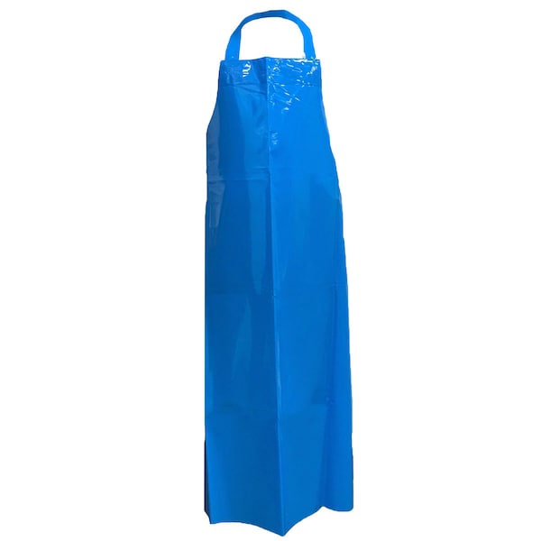 Kleen Handler Waterproof TPU Bib Adjustable Neck Apron, Blue, 7.8 Mil - BLKH-HDS-TPU-AP1B1