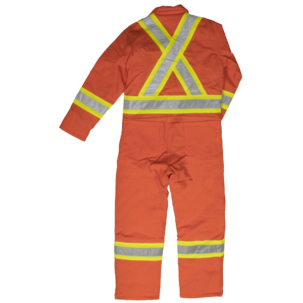 Tough Duck Insulated Duck Safety Coverall, Navy, XL - S78711
