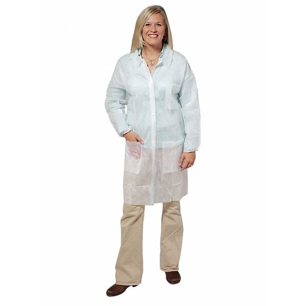Lakeland Disposable Sleeve Apron, White, S - PBL141-SM