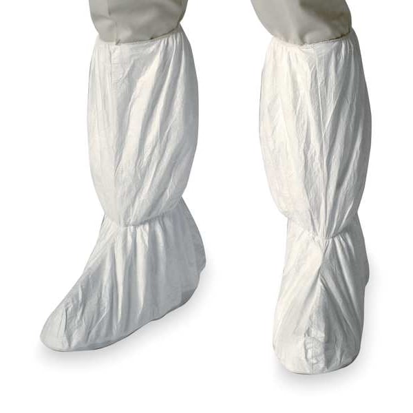 Dupont Disposable Boot Covers, Tyvek(R) IsoClean(R), White, Slip Resistant Sole: Yes , L - IC458BWHLG0100CS