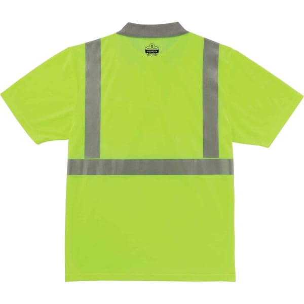 Ergodyne Medium Men's Polo Shirt, Lime - 8295
