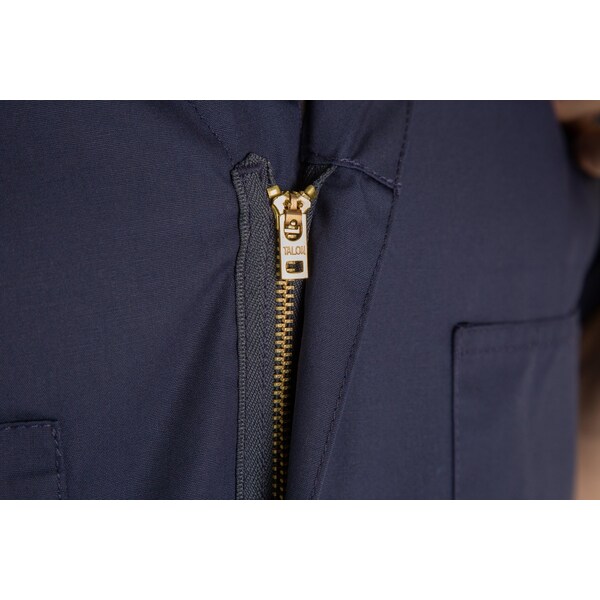 Berne Coverall, Poplin, Short Sleeve, XL, Regular, Navy, Size XL - P700