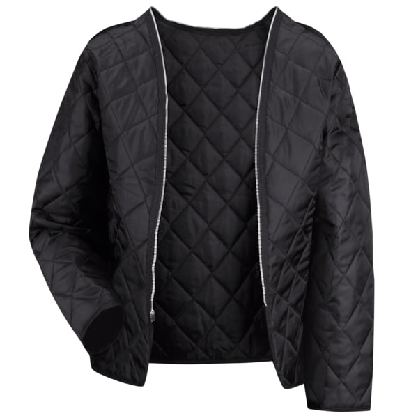 Red Kap Men's Mns Deluxe Black Zip Out Liner-Ls, 3XL, Nylon/Polyester - LN30BK RG 3XL