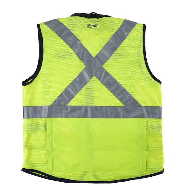 Milwaukee Tool Class 2 High Visibility Yellow Performance Safety Vest - L/XL (CSA) - 48-73-5082