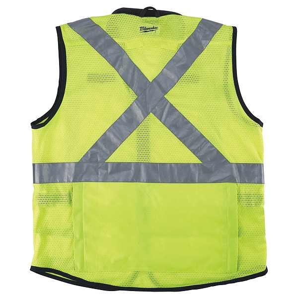 Milwaukee Tool Class 2 High Visibility Yellow Performance Safety Vest - L/XL (CSA) - 48-73-5082