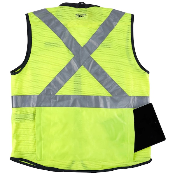 Milwaukee Tool Class 2 High Visibility Yellow Performance Safety Vest - L/XL (CSA) - 48-73-5082