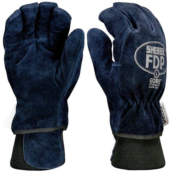 Shelby Firefighters Gloves, S, Cowhide Lthr, PR - 5227 S