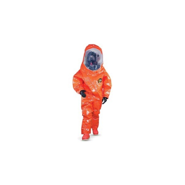 Kappler Zytron 500 Chemical Protection Suit with Anti-Fog Visor Large/X-Large Charcoal - WPL922-LXL-CH