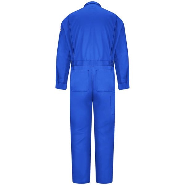 Bulwark Coverall, 9.1 cal/sq cm ATPV, M, 30 1/2 in Inseam, 88% Cotton/12% Nylon, Zipper - CLD4RB RG 40