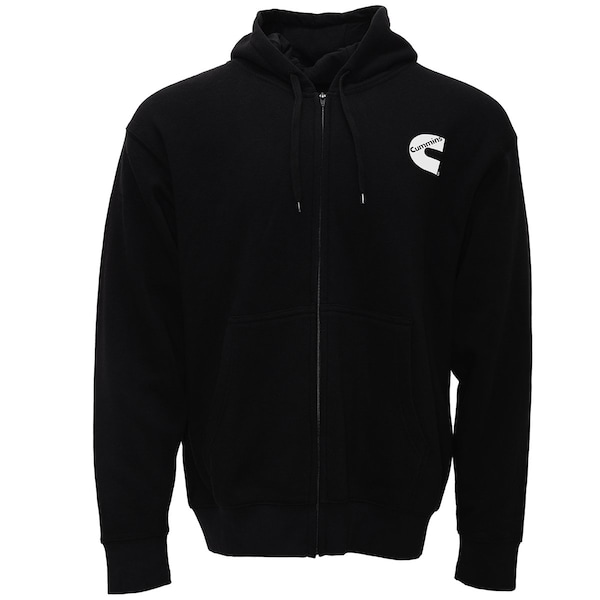 Cummins Full Zip Fleece Hoodie Mens Black 2X - CMN5011