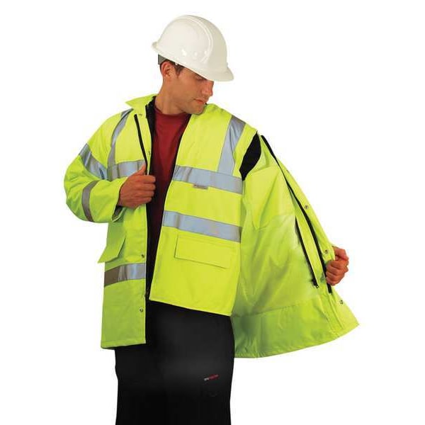 Occunomix Jacket, 100% Polyester, Class 3 R, Yellow, Xl - LUX-TJFS-YXL