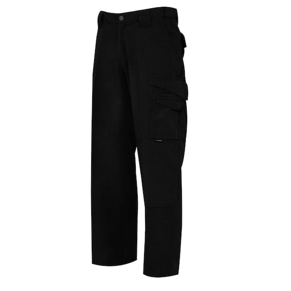 Tru-Spec Men's Tactical Pants, 30 in, Black, 35% Cotton, 65% Polyester - 1062