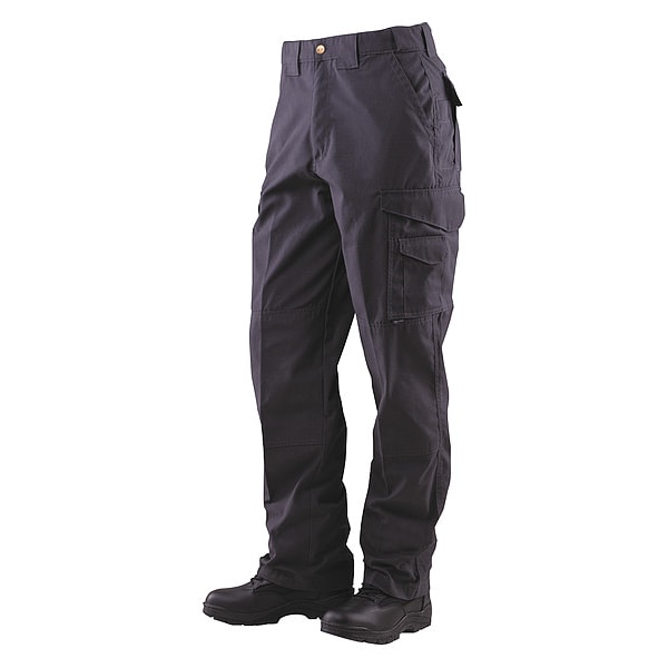 Tru-Spec Men's Tactical Pants, 30 in, Black, 35% Cotton, 65% Polyester - 1062