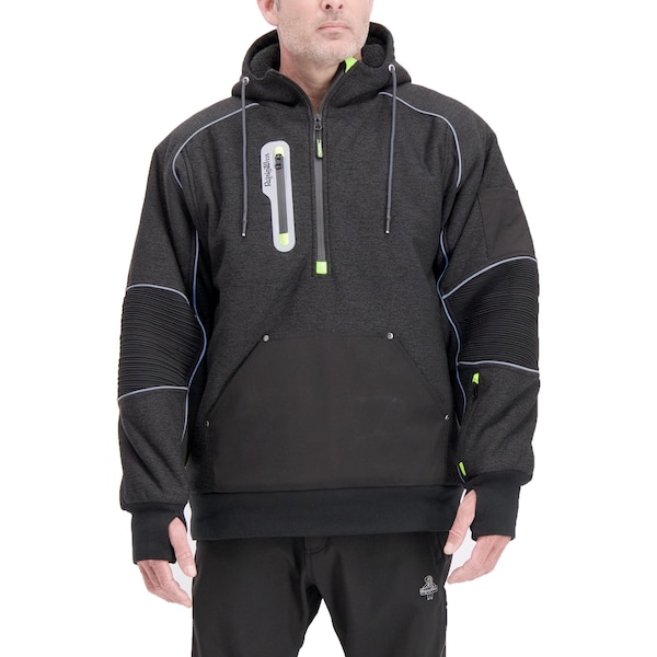 Refrigiwear Extreme Hybrid Sweatshirt Black 3XL - 8480RBLK3XL