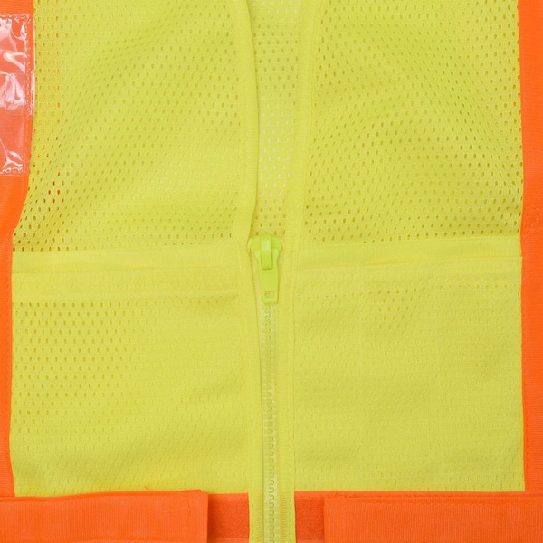 Radians Two-Tone Expandable Safety Vest L Class 2 , Zipper Closure 4 Pockets, 2 Mic Tab, ID Window - SV23-2ZGM-M/L