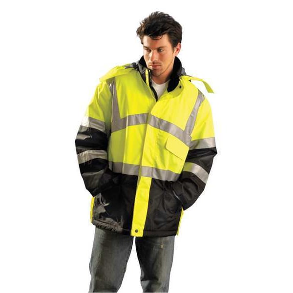 Occunomix Jacket, 100% Polyester, Class 3 R, Yellow, 2XL - LUX-TJCW-Y2X