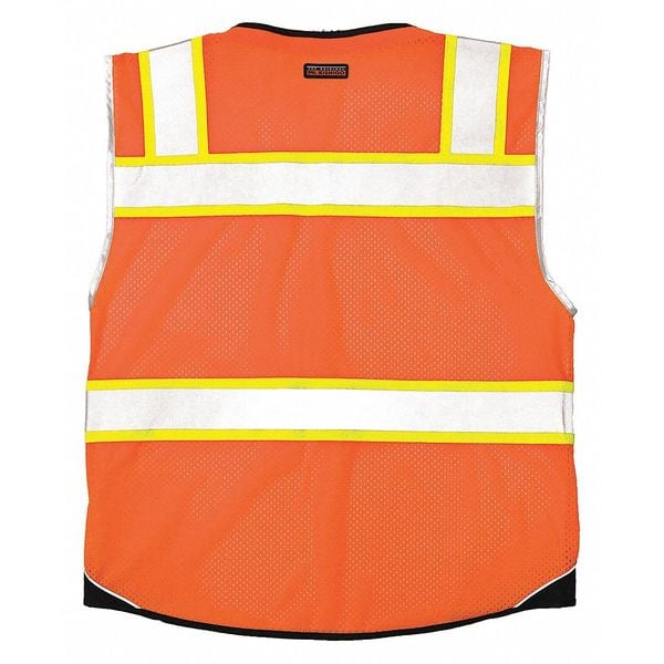 Kishigo 3XL Men's Safety Vest, Orange - 1516-3X