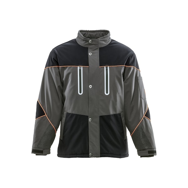 Refrigiwear Black/Charcoal Reg Large Polar Force Insulated Jacket - 8140RBCHLAR
