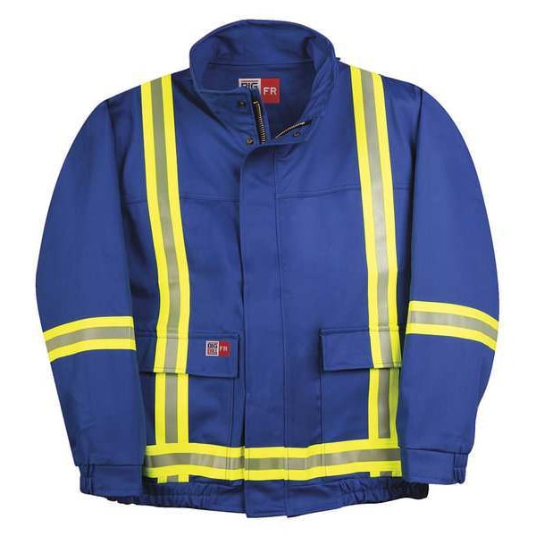 Big Bill FR Jacket, 12.4 cal/sq cm, XL, 9 oz UltraSoft, Snaps, Zipper Closure - L495US9-XLT-BLR