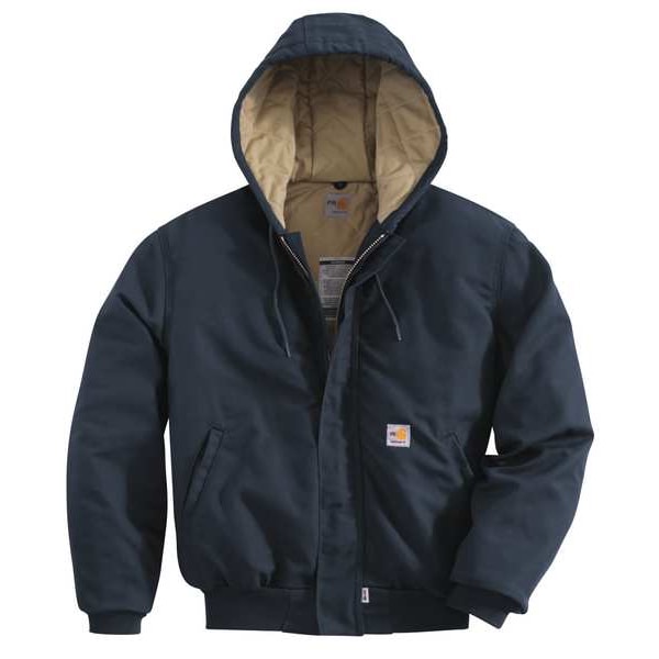 Carhartt FR Jacket, 54.3 cal/sq cm, 3XL, 13 oz 100% Cotton, Hook-and-Loop, Zipper Closure - 101621-410 3XL REG