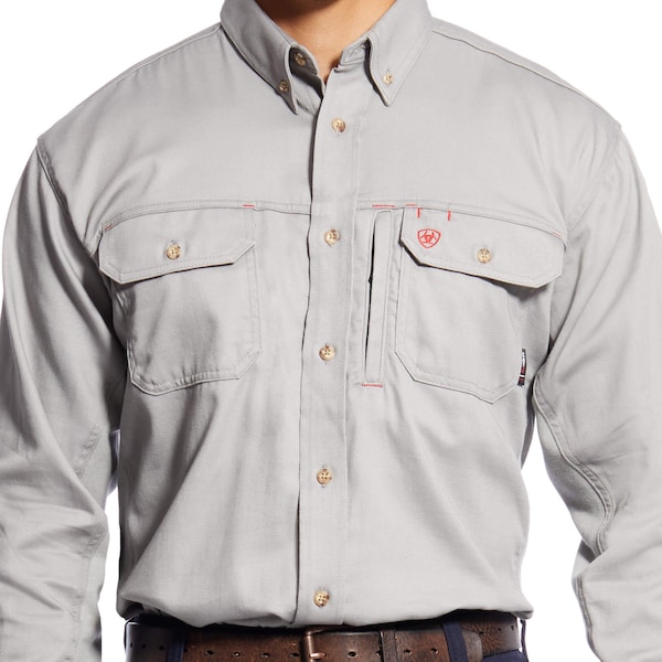 Ariat Men's Flame-Resistant Shirt, 8.9 cal/sq cm, L, Cotton - 10019063