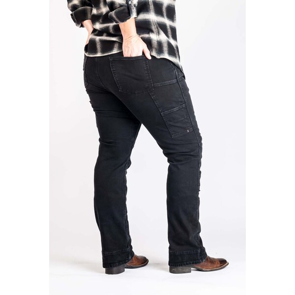 Dovetail Workwear Women's Utility Pant, 16, Black Thermal Denim - DWF19P2W-001-16X30
