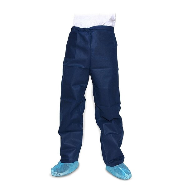 Dukal NonSterile Scrub Pants, Disposable Dark Blue, Large, 50PK - 380L