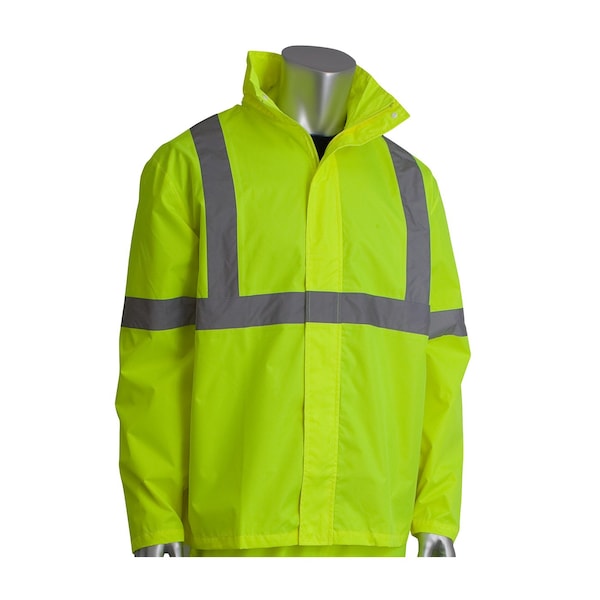 Pip Hi-Visibility Class 3 Rain Suit, Lm Yl, M - 353-1000LY-S/M