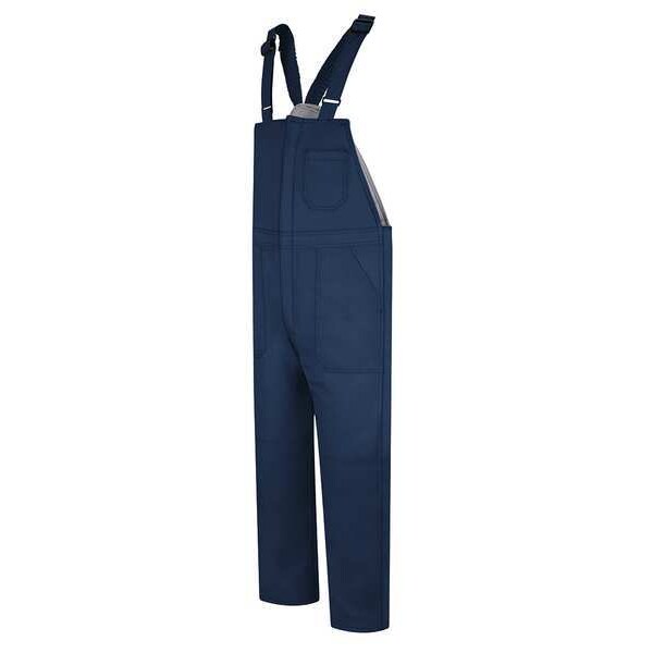 Bulwark Bib Overalls, 36 cal/sq cm ATPV, 31 1/2 in Inseam, ComforTouch(R), Hook-and-Loop, Snap - BLC8NV RG L