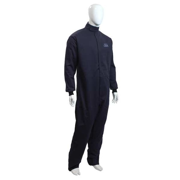 Chicago Protective Apparel Coverall, 12 cal/sq cm ATPV, 2XL, UltraSoft(R), Hook-and-Loop - SW-605-12-2XT