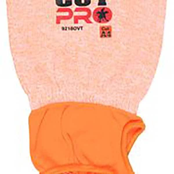 Mcr Safety Cut-Resistant Sleeve with Thumbhole, Cut Level A4, Aramid Material, 18 in L, Orange, Universal Size - 9218OVT