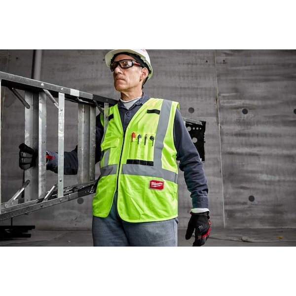 Milwaukee Tool Class 2 High Visibility Yellow Safety Vest - L/XL - 48-73-5022