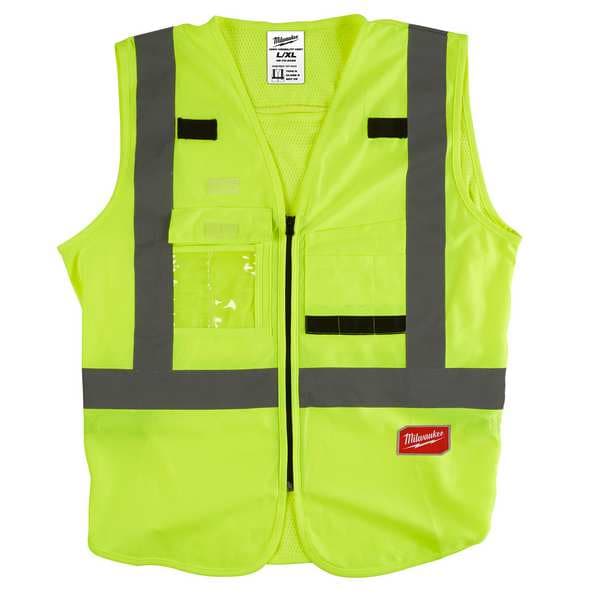 Milwaukee Tool Class 2 High Visibility Yellow Safety Vest - L/XL - 48-73-5022