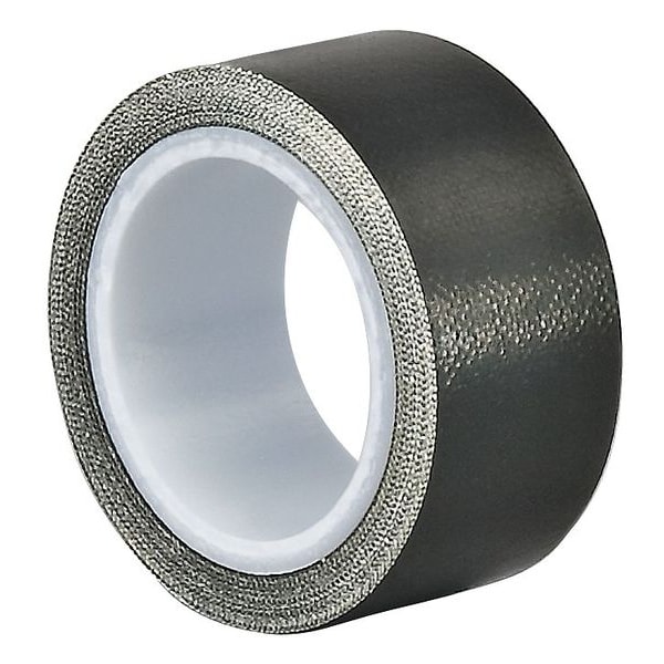 Cinta Antiestática Tapecase, 1 pulgada x 5 yardas, 7 mil, Negro - 15D553