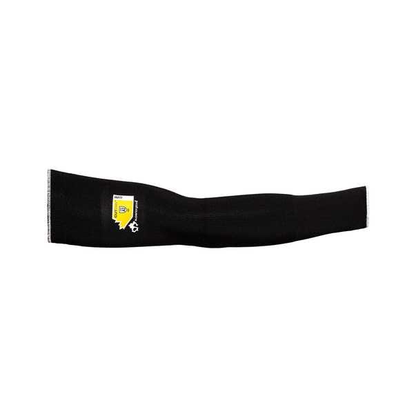 Superior Glove Cut-Resistant Sleeve, Cut Level A4, 18 in Length, Seamless Knit, Black, L - KP1T18-L