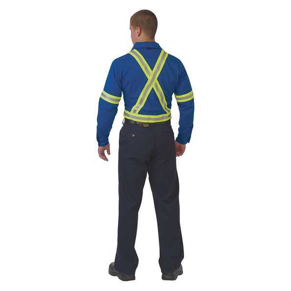 Big Bill Men's Flame-Resistant Collared Shirt, 8.7 cal/sq cm, 2XL, 12% Nylon, 88% Cotton - 235US7-2XLR-BLR
