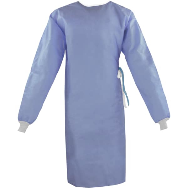 Ironwear Microcare BVB Fabric Surgical Gown BlueLarge - 5242-B-LG